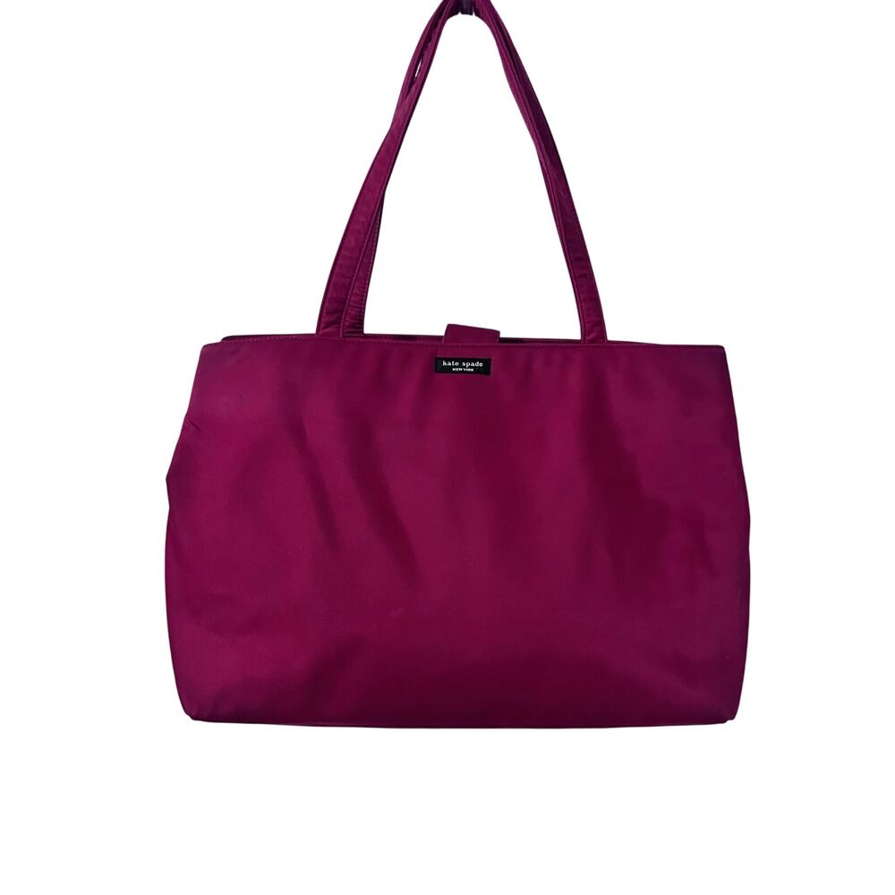 Kate Spade Red Tote Purse - Picture 2 of 10